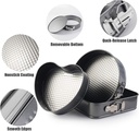 Pack de 3 Moules À Gâteaux et 6 tamis à farine En Acier Inoxydable