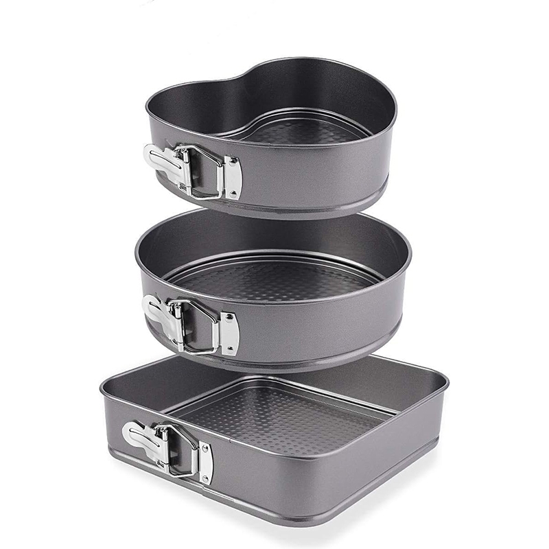 Pack de 3 Moules À Gâteaux et 6 tamis à farine En Acier Inoxydable