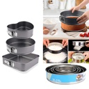 Pack de 3 Moules À Gâteaux et 6 tamis à farine En Acier Inoxydable
