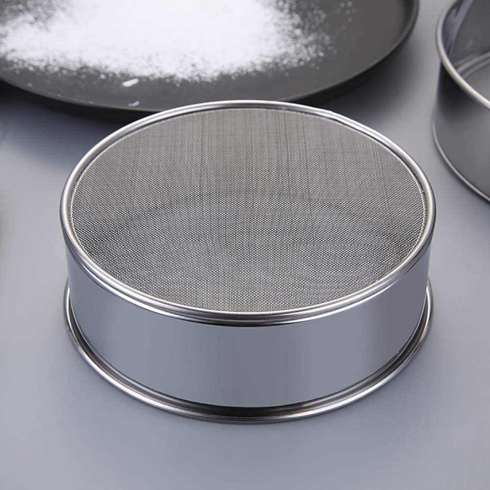 Pack de 3 Moules À Gâteaux et 6 tamis à farine En Acier Inoxydable
