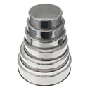 Pack de 3 Moules À Gâteaux et 6 tamis à farine En Acier Inoxydable
