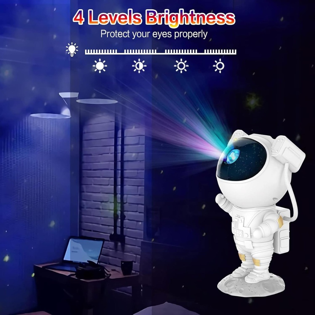 Jeux de lumière forme Robot en blanc 2 modes avec cable