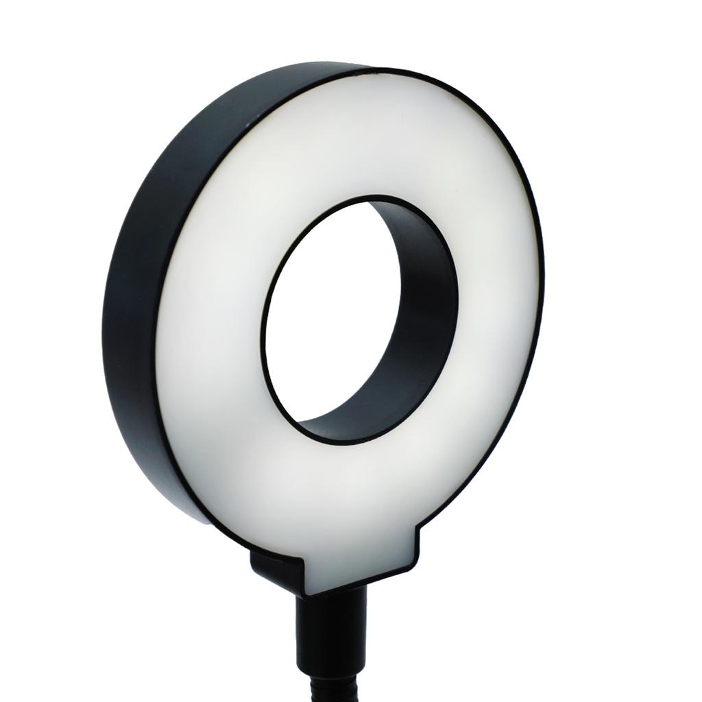 Ring light professional live stream A15 avec support de téléphone portable et microphone