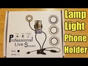 Ring light professional live stream A15 avec support de téléphone portable et microphone