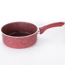 Hascevher Set De 5 Casseroles Granite Rouge