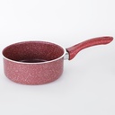 Hascevher Set De 5 Casseroles Granite Rouge