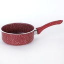 Hascevher Set De 5 Casseroles Granite Rouge