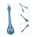 fouet à main et pince de cuisine 2 en 1-Bleu