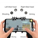 Memo manette de jeu pour téléphone portable avec support réglable et 4 déclencheurs 