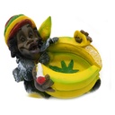 Cendrier jamaïcain en résine Motif Banane