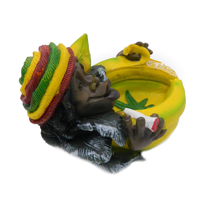 Cendrier jamaïcain en résine Motif Banane
