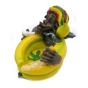 Cendrier jamaïcain en résine Motif Banane