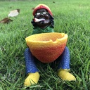 Cendrier Jamaïcain en Résine motif Orange 