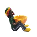 Cendrier Jamaïcain en Résine motif Orange 