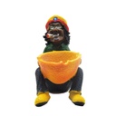 Cendrier Jamaïcain en Résine motif Orange 