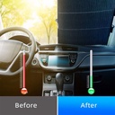 Pare-soleil extensible pour voiture avec 4 ventouses Gris 