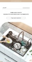 Évier de Luxe Multifonctions de Cuisine en Acier Inoxydable 75x45 cm