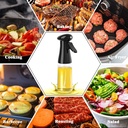 Vaporisateur Huile et Vinaigre Spray 210 ML Noir 22.5 x6 Cm