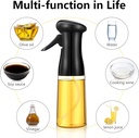 Vaporisateur Huile et Vinaigre Spray 210 ML Noir 22.5 x6 Cm