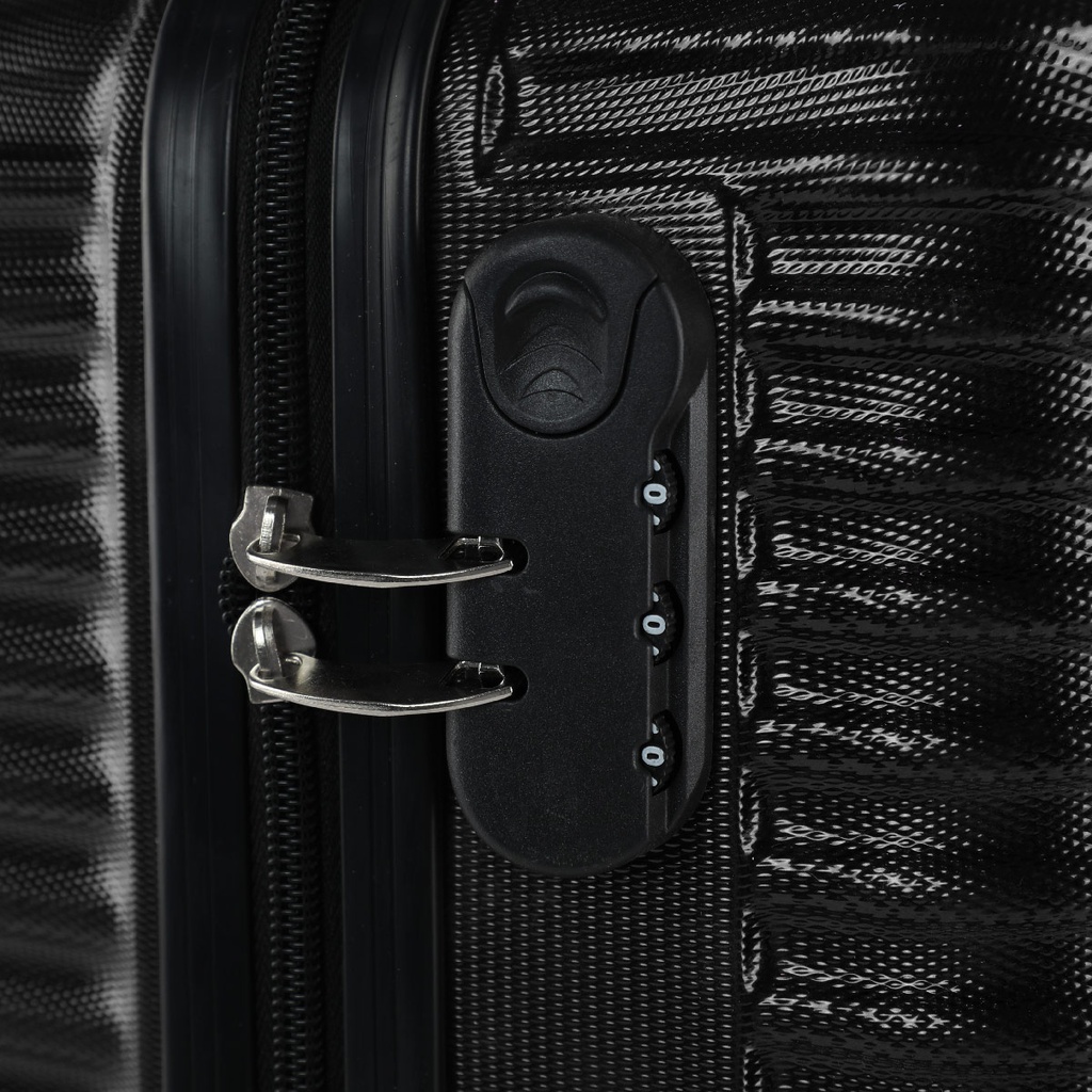 SAFARI petite Valise Incassable en ABS-Noir