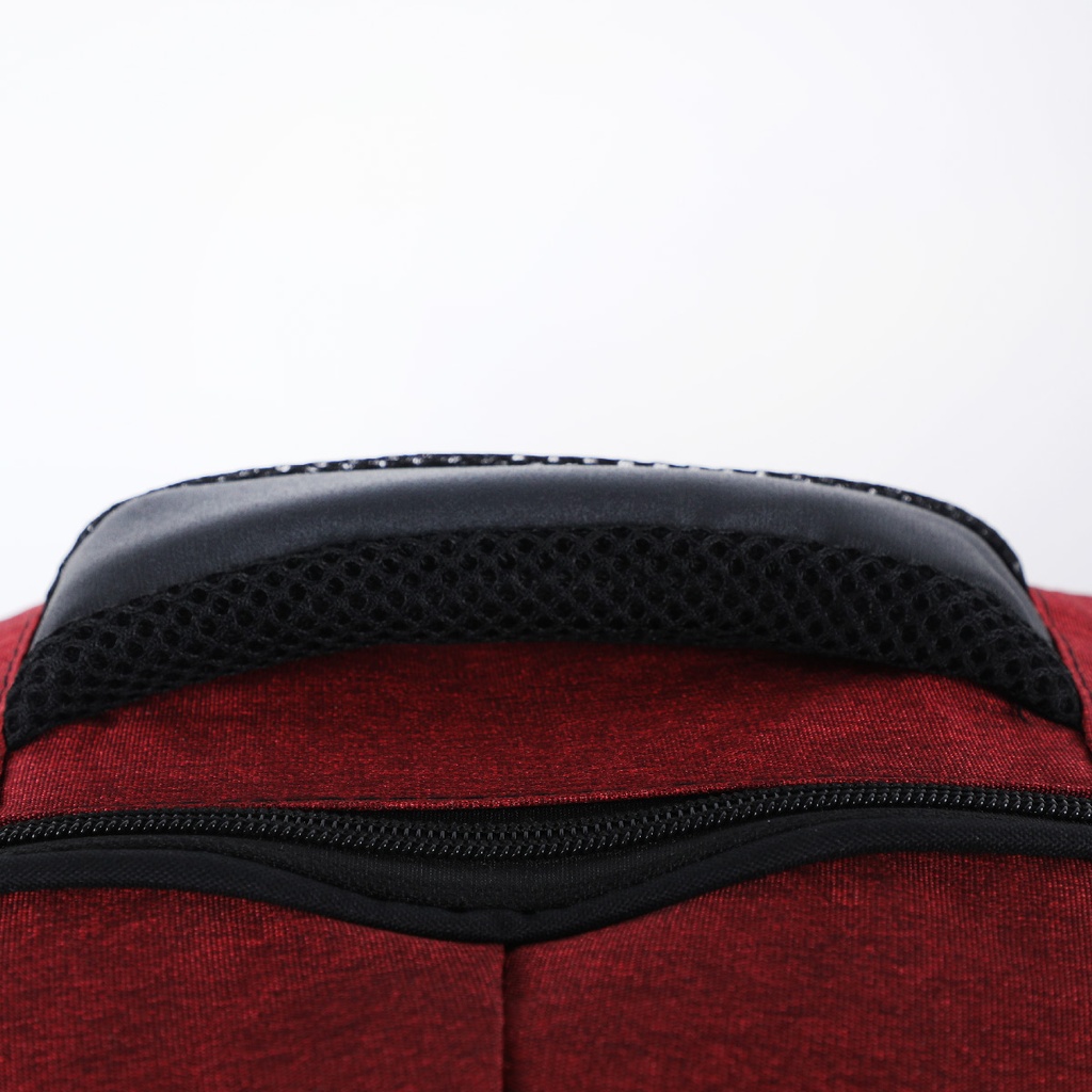 FASHION sac à dos en Toile avec 2 compartiments-Rouge Bordeaux