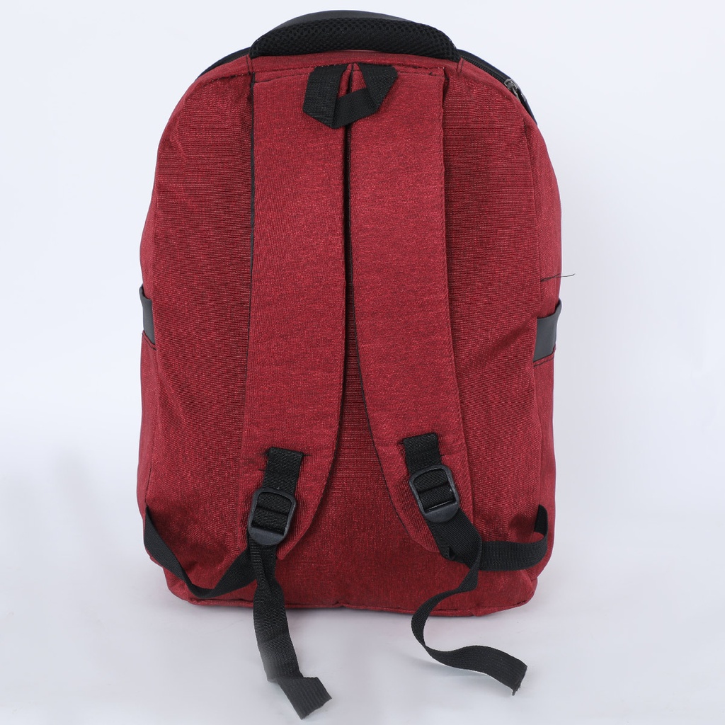 FASHION sac à dos en Toile avec 2 compartiments-Rouge Bordeaux