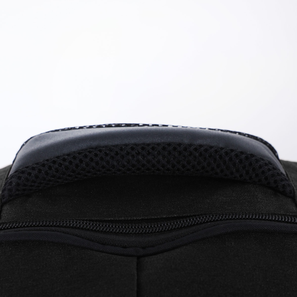 FASHION sac à dos en Toile avec 2 compartiments-Noir