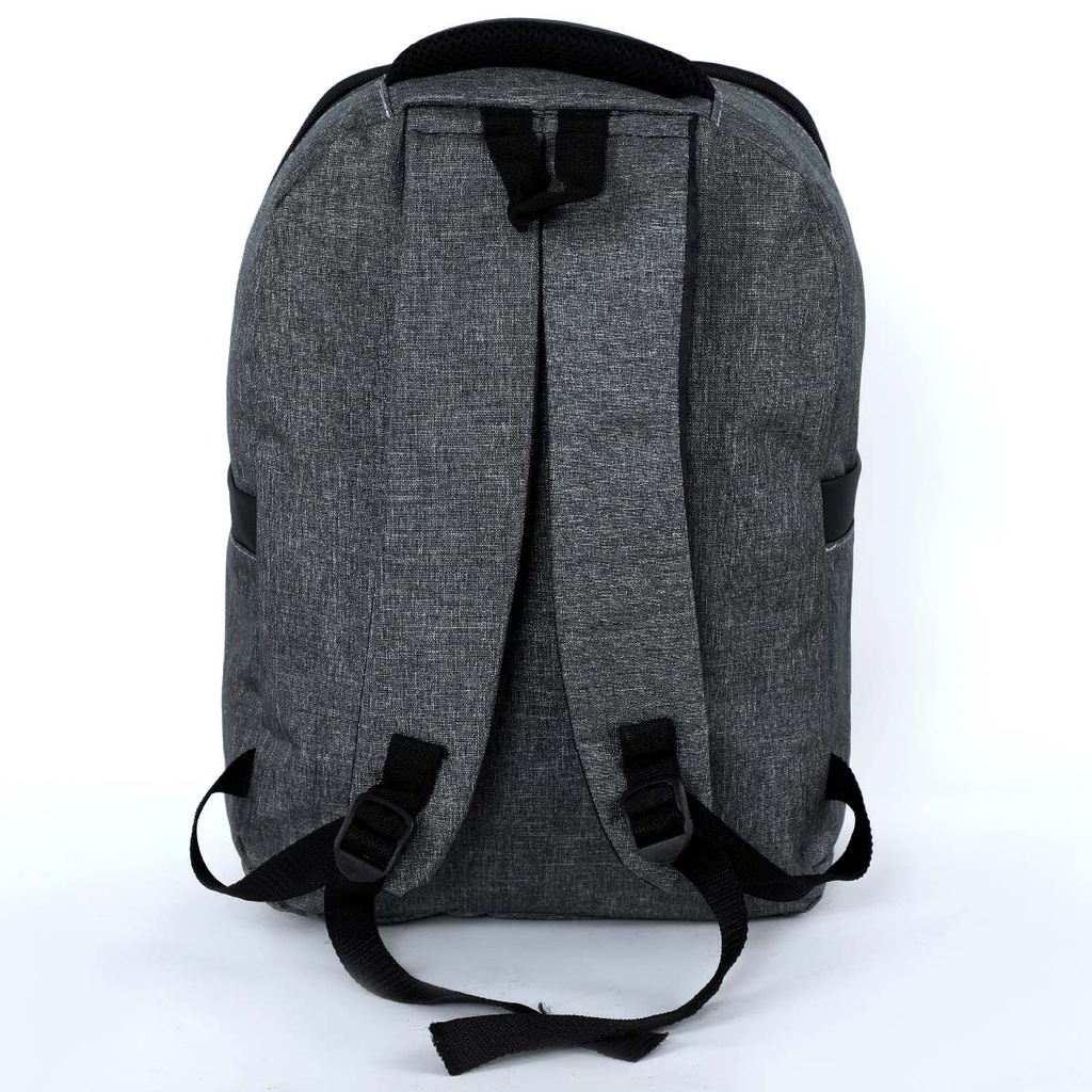 FASHION sac à dos en Toile avec 2 compartiments-Gris