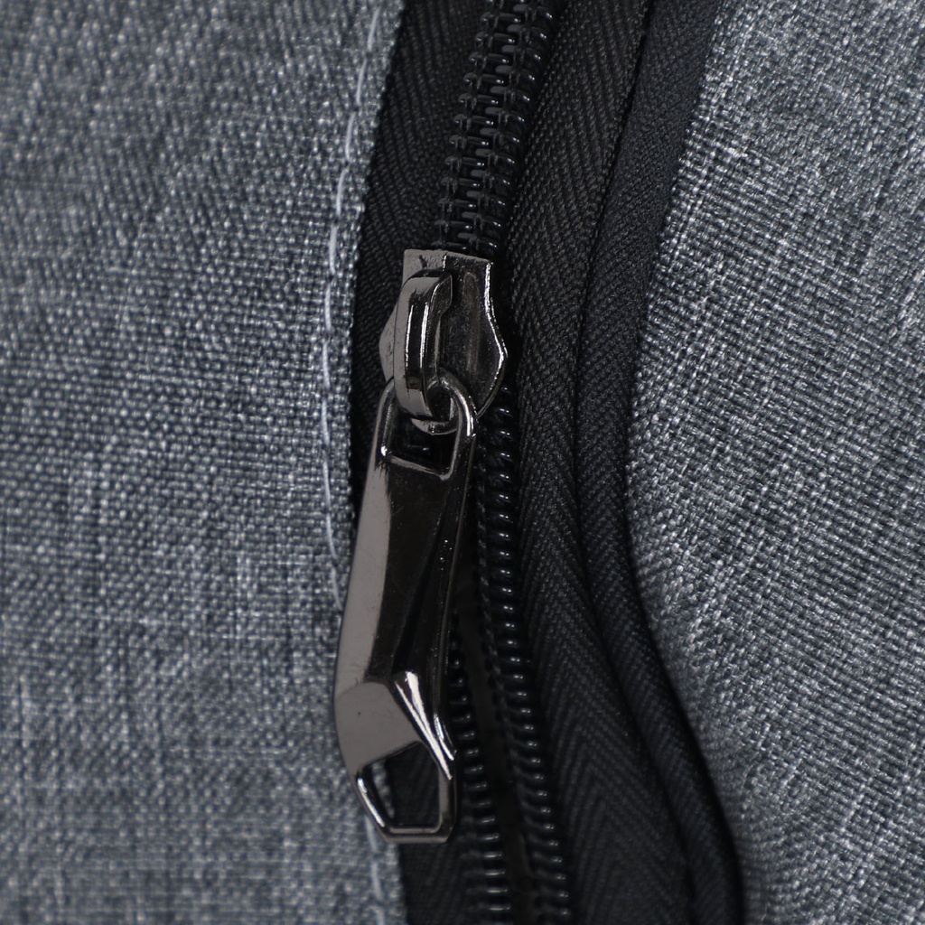FASHION sac à dos en Toile avec 2 compartiments-Gris