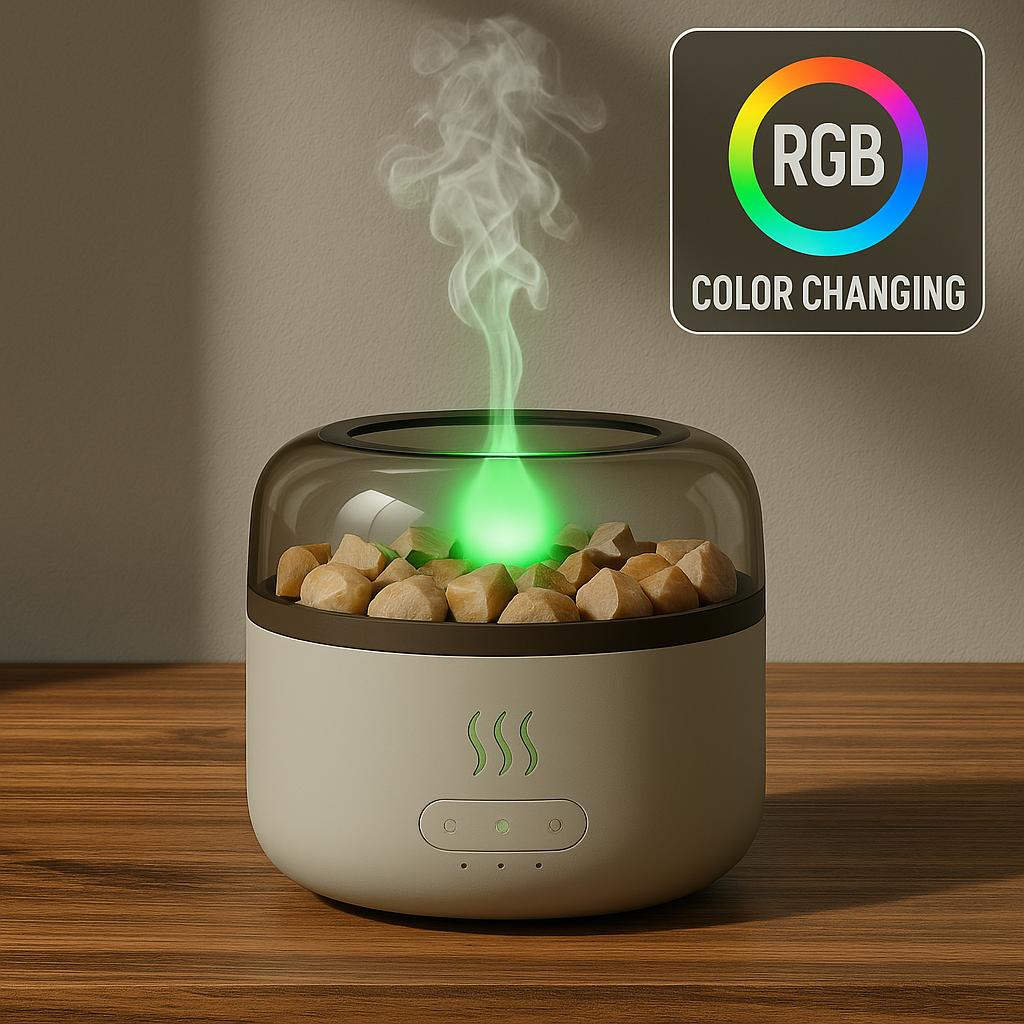 Diffuseur d'Arômes avec Éclairage RGB et Cristaux 300 ml