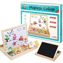 Tableau Magnétique Éducatif 3 en 1 Avec Puzzle 