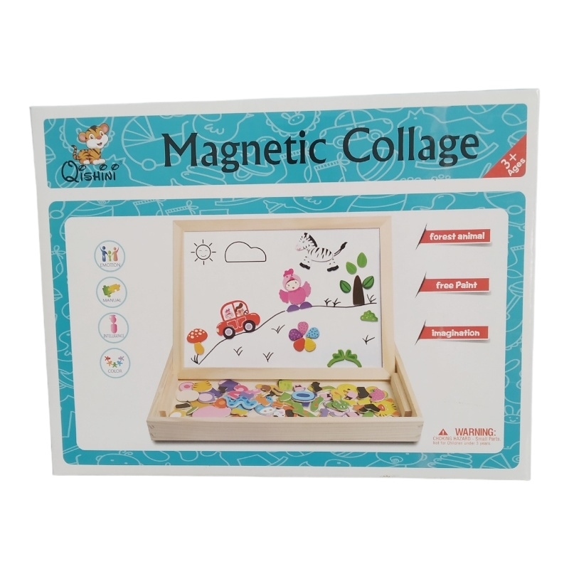 Tableau Magnétique Éducatif 3 en 1 Avec Puzzle 