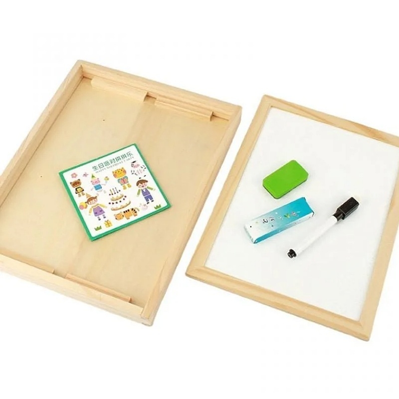 Tableau Magnétique Éducatif 3 en 1 Avec Puzzle 