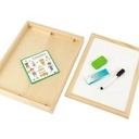 Tableau Magnétique Éducatif 3 en 1 Avec Puzzle 