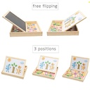 Tableau Magnétique Éducatif 3 en 1 Avec Puzzle 