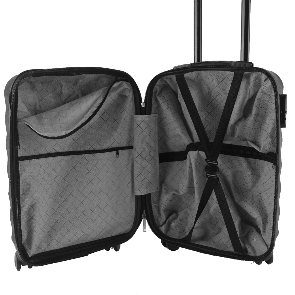 Série de 3 valises en ABS incassable - TRAVEL (ROCK)