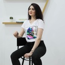 T-Shirt pour femme Cat Blanc
