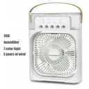Climatiseur Portable Blanc avec 3 Vitesses & Veilleuse LED