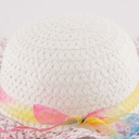 Chapeau avec ruban arc-en-ciel pour enfant Violet