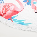 Tapis de plage imprimé rond Motif 7