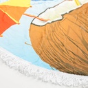 Tapis de plage imprimé rond Motif 4