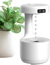 Diffuseur Humidificateur Anti Gravité avec Ecran LED En Forme De Goutte D'eau 600 Ml 