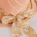 Chapeau de plage ovale pour femme Saumon