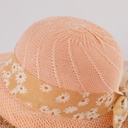 Chapeau de plage ovale pour femme Saumon