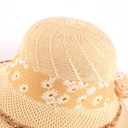 Chapeau de plage ovale pour femme Beige