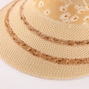 Chapeau de plage ovale pour femme Beige
