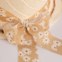 Chapeau de plage ovale pour femme Beige clair