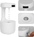 Diffuseur Humidificateur Anti Gravité avec Ecran LED En Forme De Goutte D'eau 600 Ml 