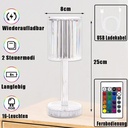 Lampe de Table LED en Acrylique RGB Tactile & Télécommande