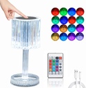 Lampe de Table LED en Acrylique RGB Tactile & Télécommande